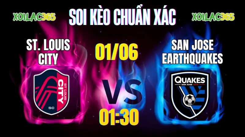 Soi kèo St. Louis City vs San Jose Earthquakes hôm nay